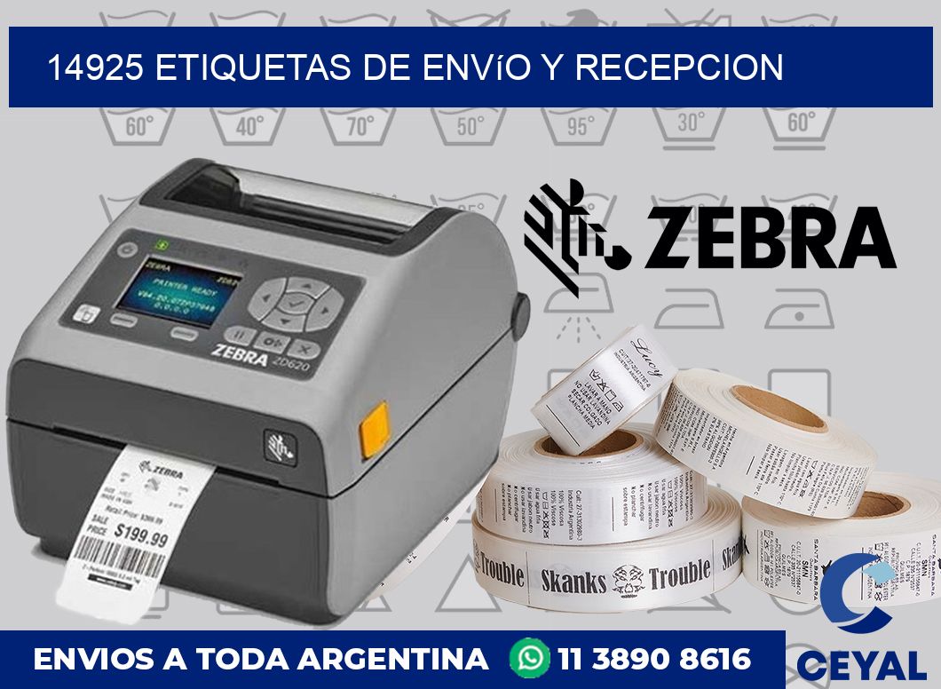 14925 Etiquetas de envío y recepcion