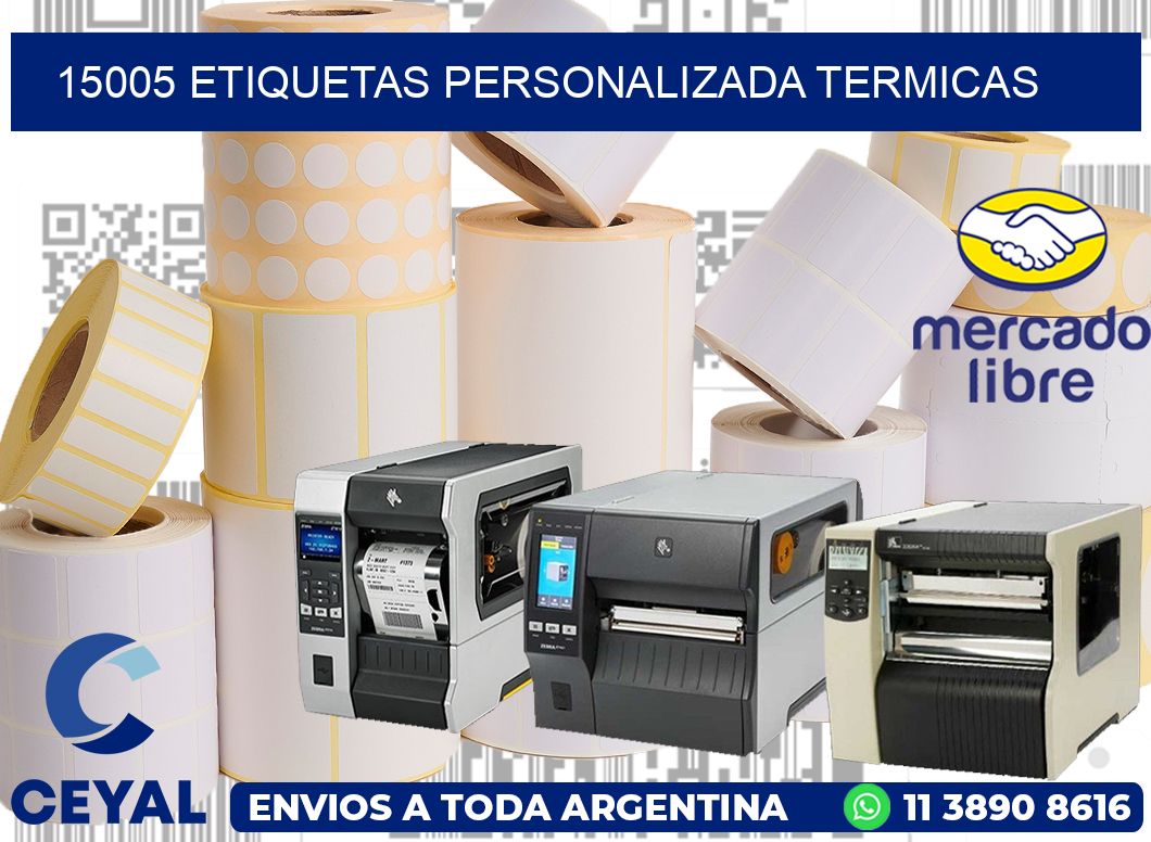 15005 etiquetas personalizada termicas