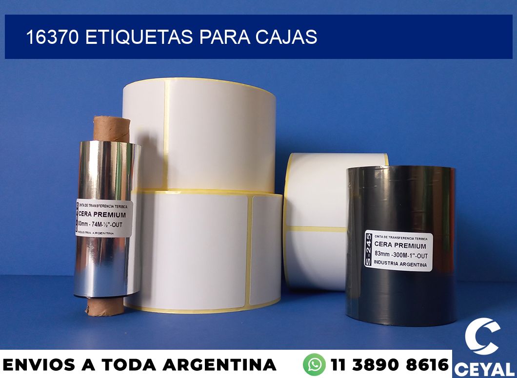 16370 etiquetas para cajas