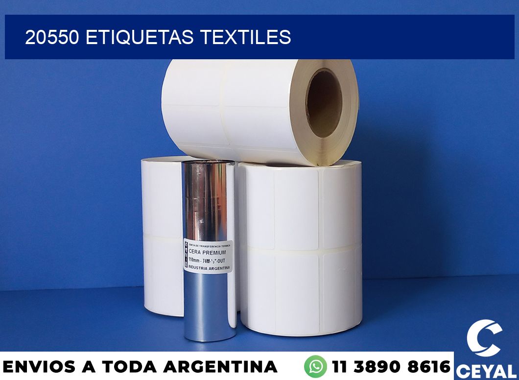 20550 etiquetas textiles