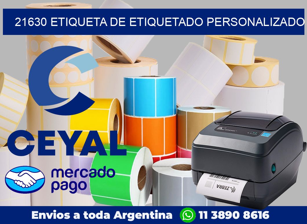 21630 Etiqueta de etiquetado personalizado