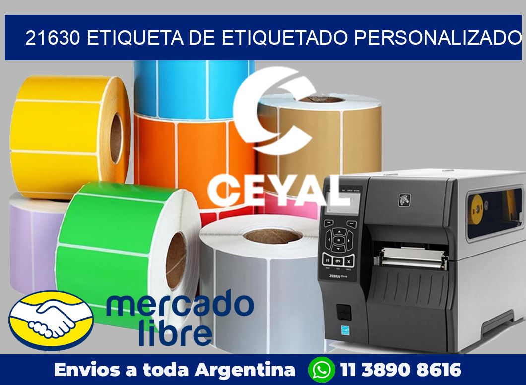 21630 Etiqueta de etiquetado personalizado