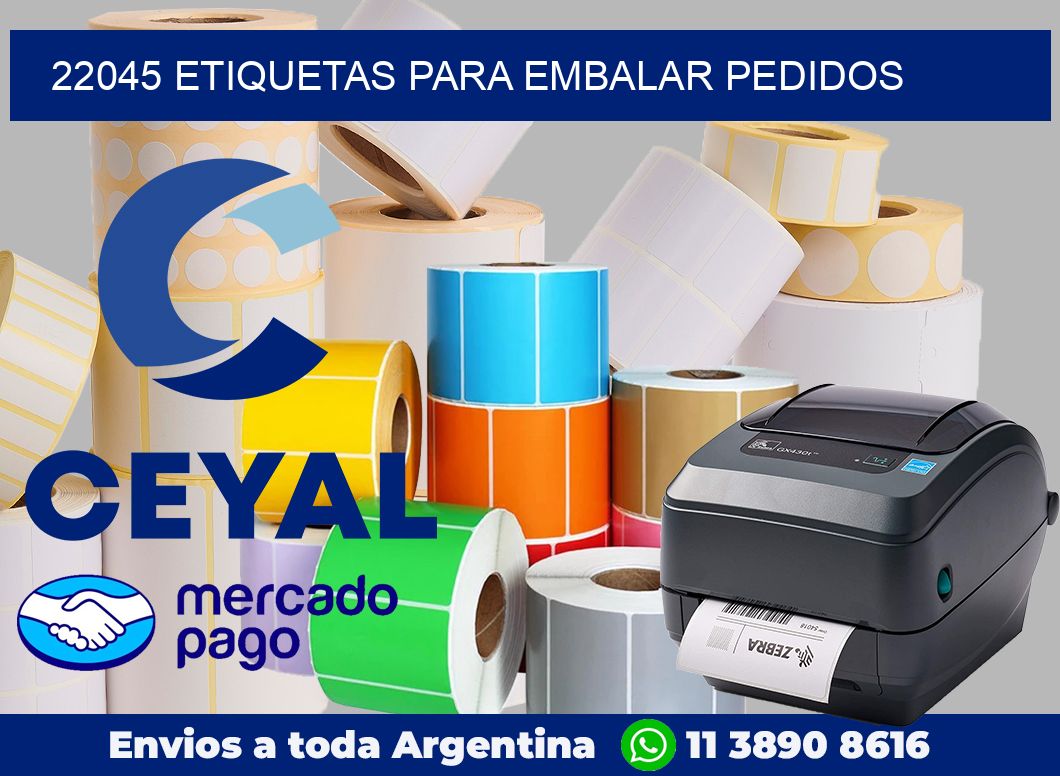 22045 Etiquetas para embalar pedidos