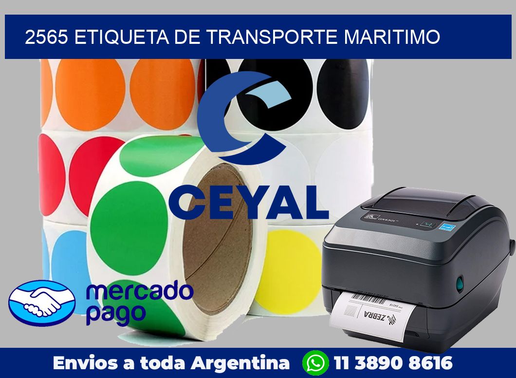 2565 Etiqueta de transporte maritimo