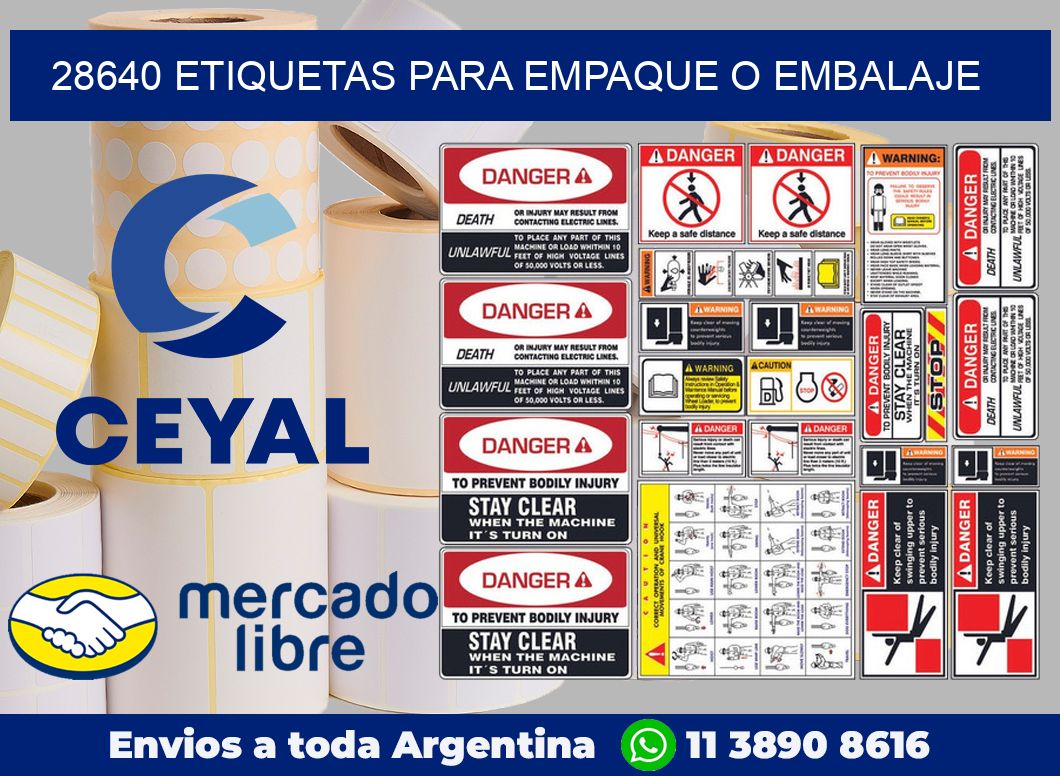 28640 etiquetas para empaque o embalaje