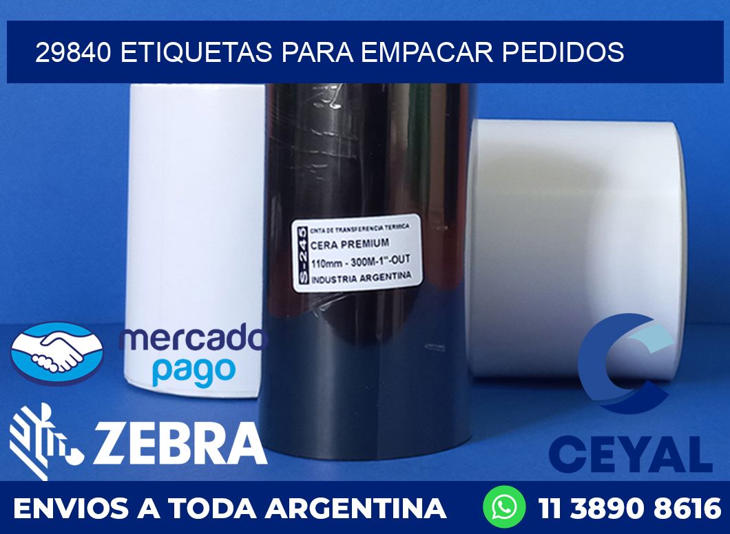 29840 etiquetas para empacar pedidos