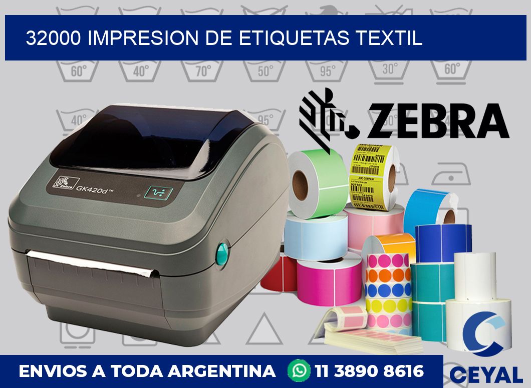 32000 Impresion de etiquetas textil