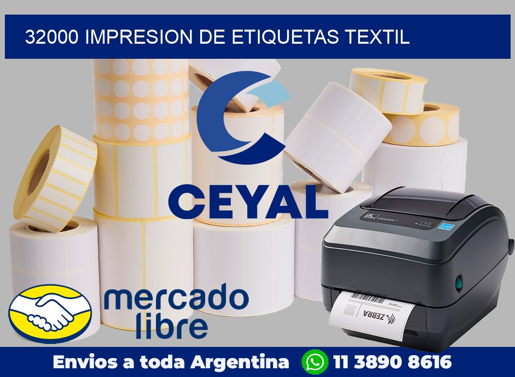 32000 Impresion de etiquetas textil