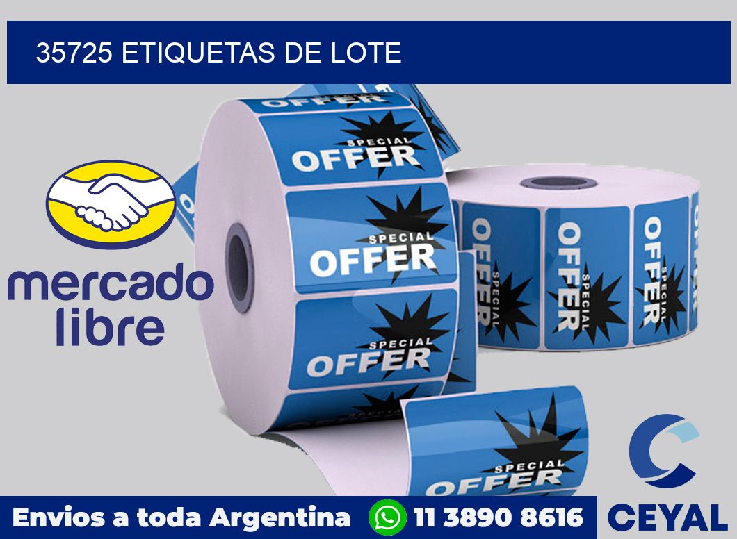 35725 Etiquetas de lote