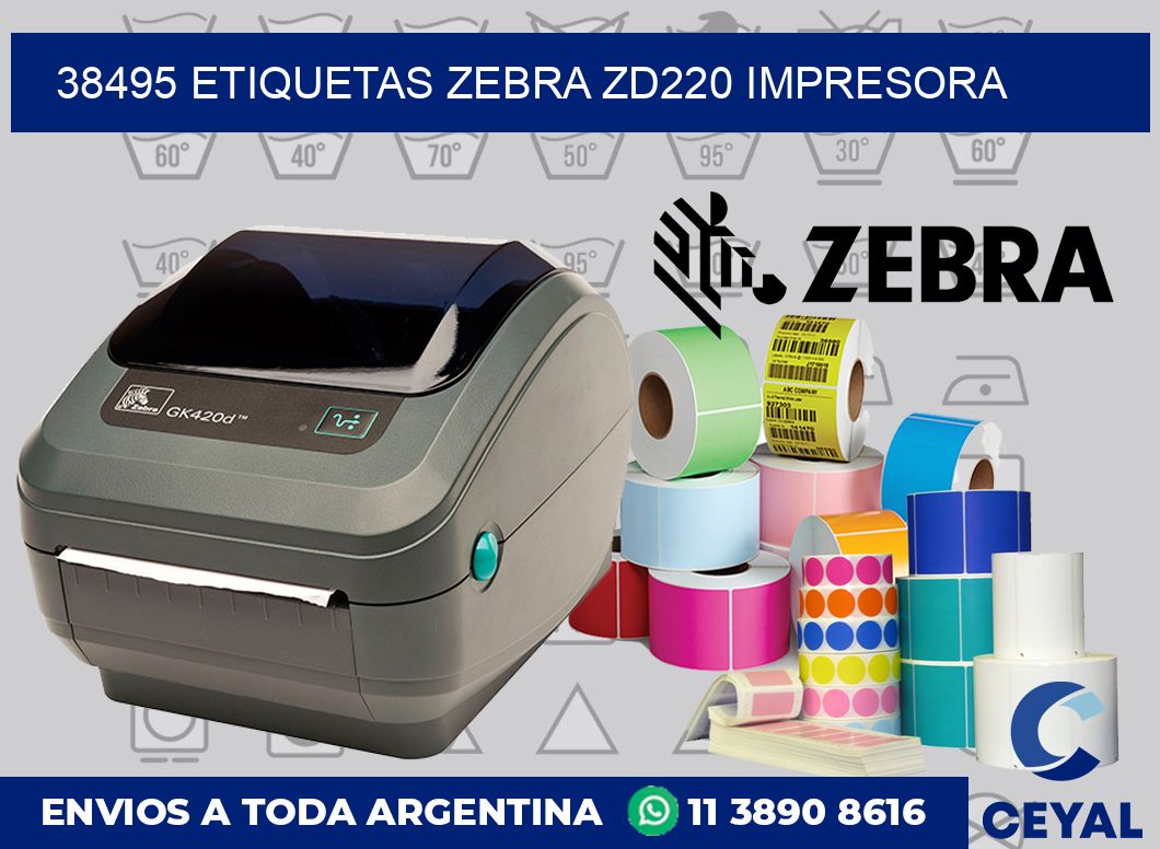 38495 etiquetas Zebra zd220 impresora