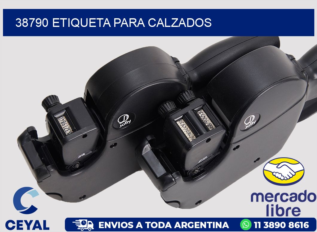38790 Etiqueta para calzados