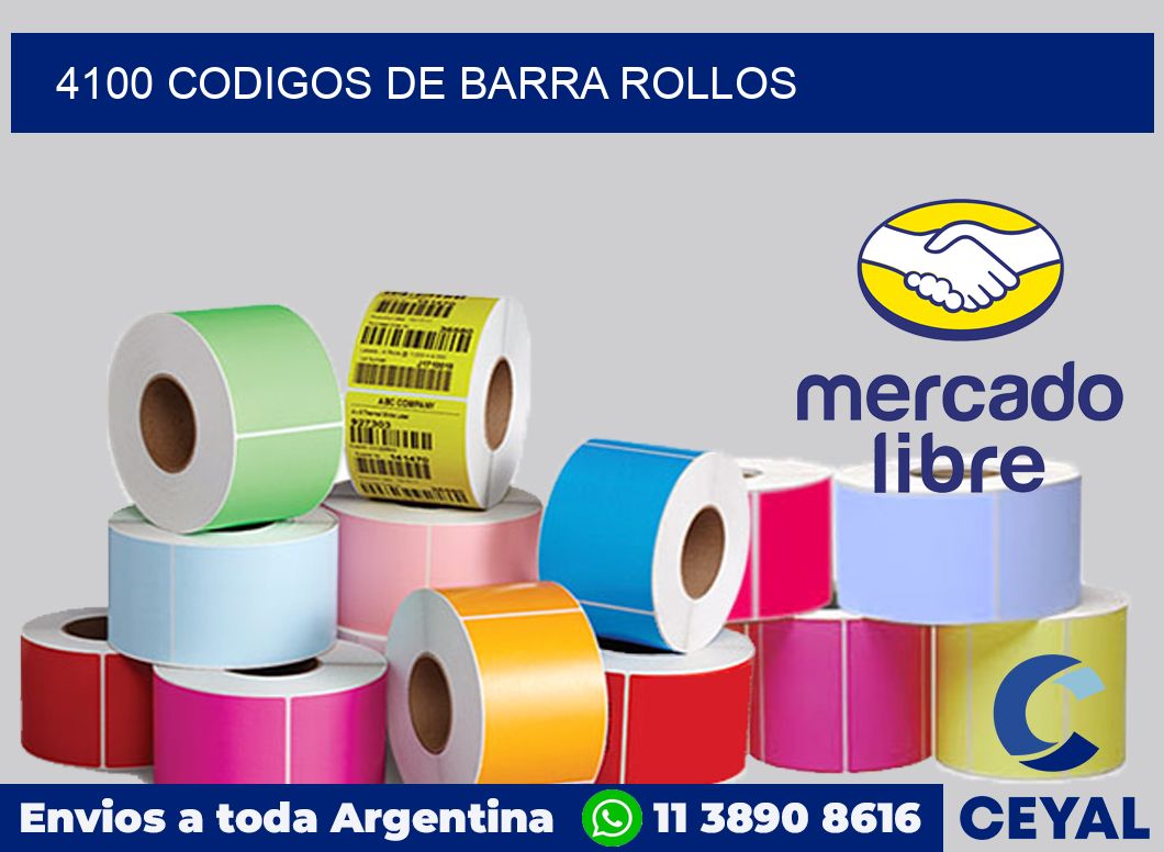 4100 Codigos de barra rollos