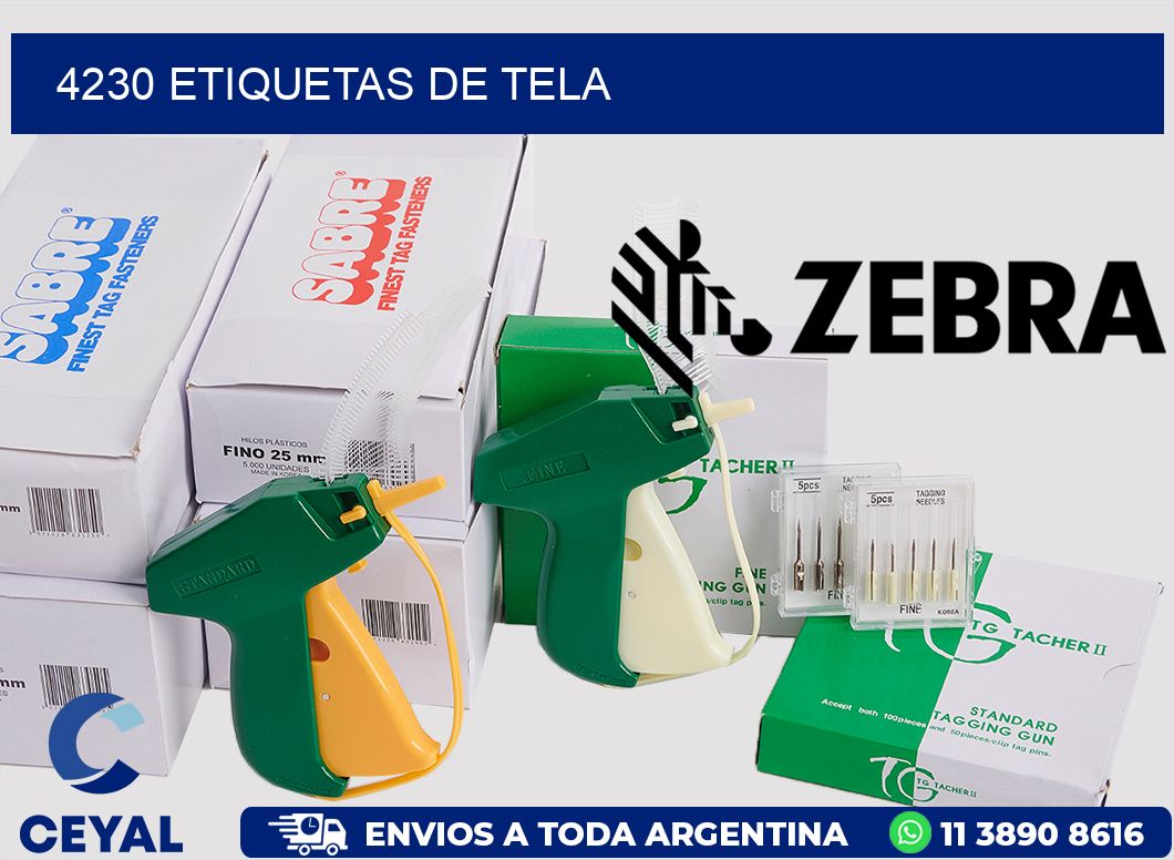 4230 Etiquetas de tela