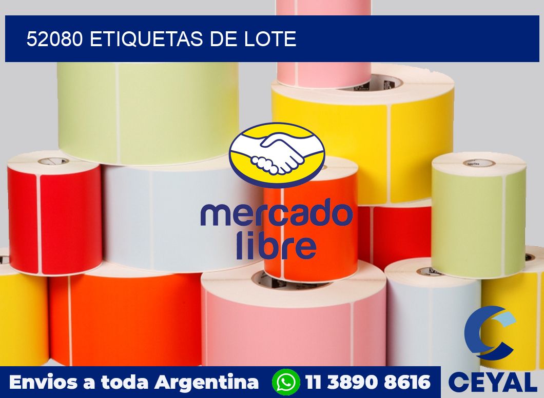 52080 Etiquetas de lote