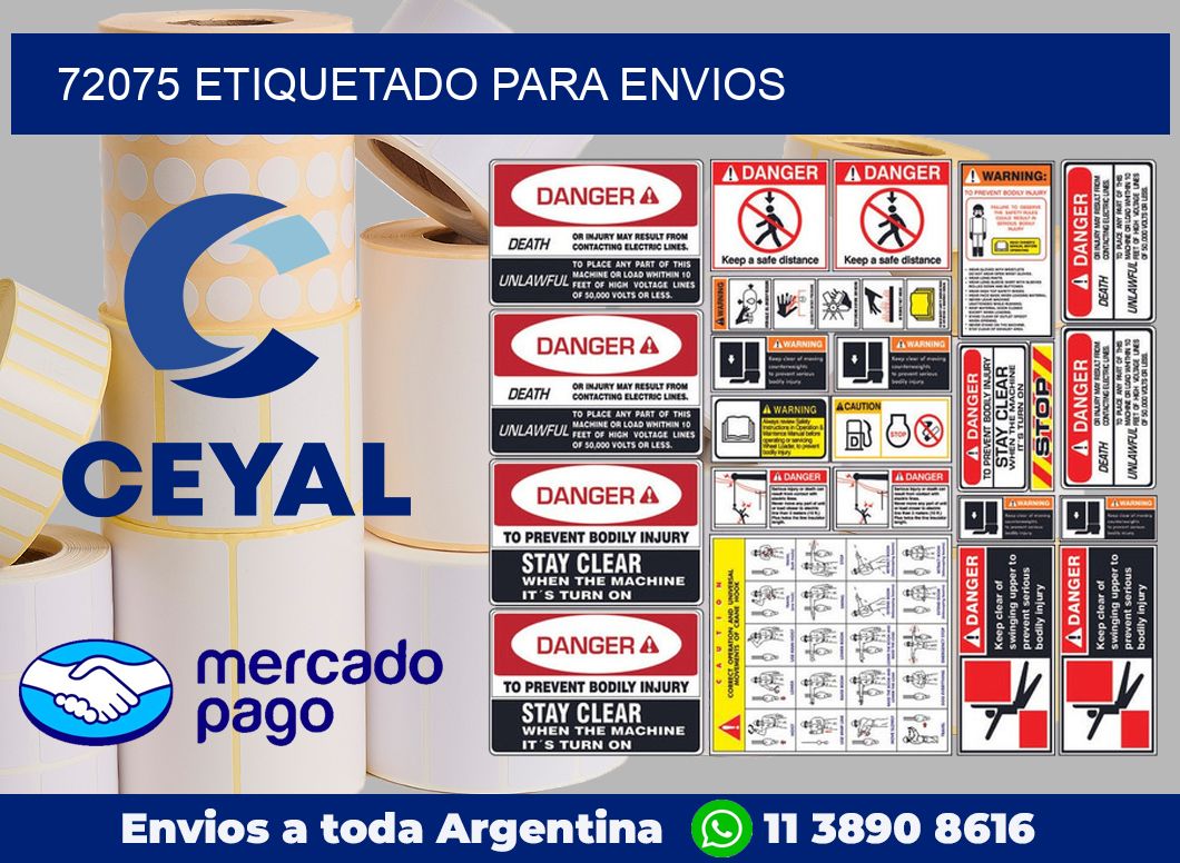 72075 etiquetado para envios