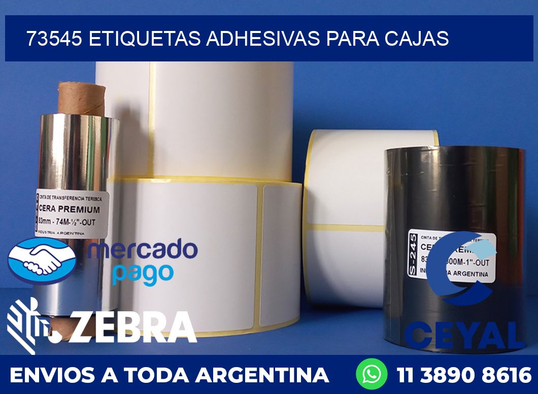 73545 etiquetas adhesivas para cajas