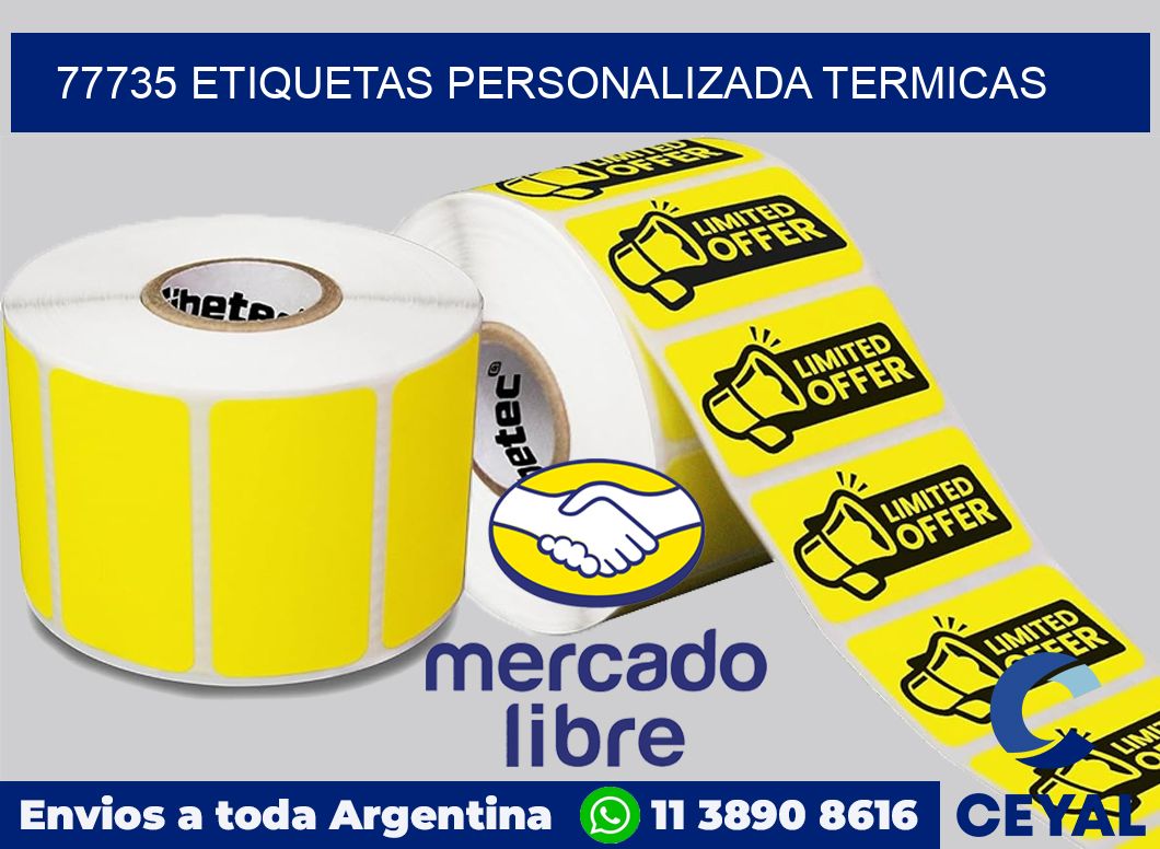 77735 etiquetas personalizada termicas