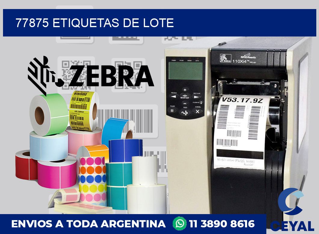77875 Etiquetas de lote