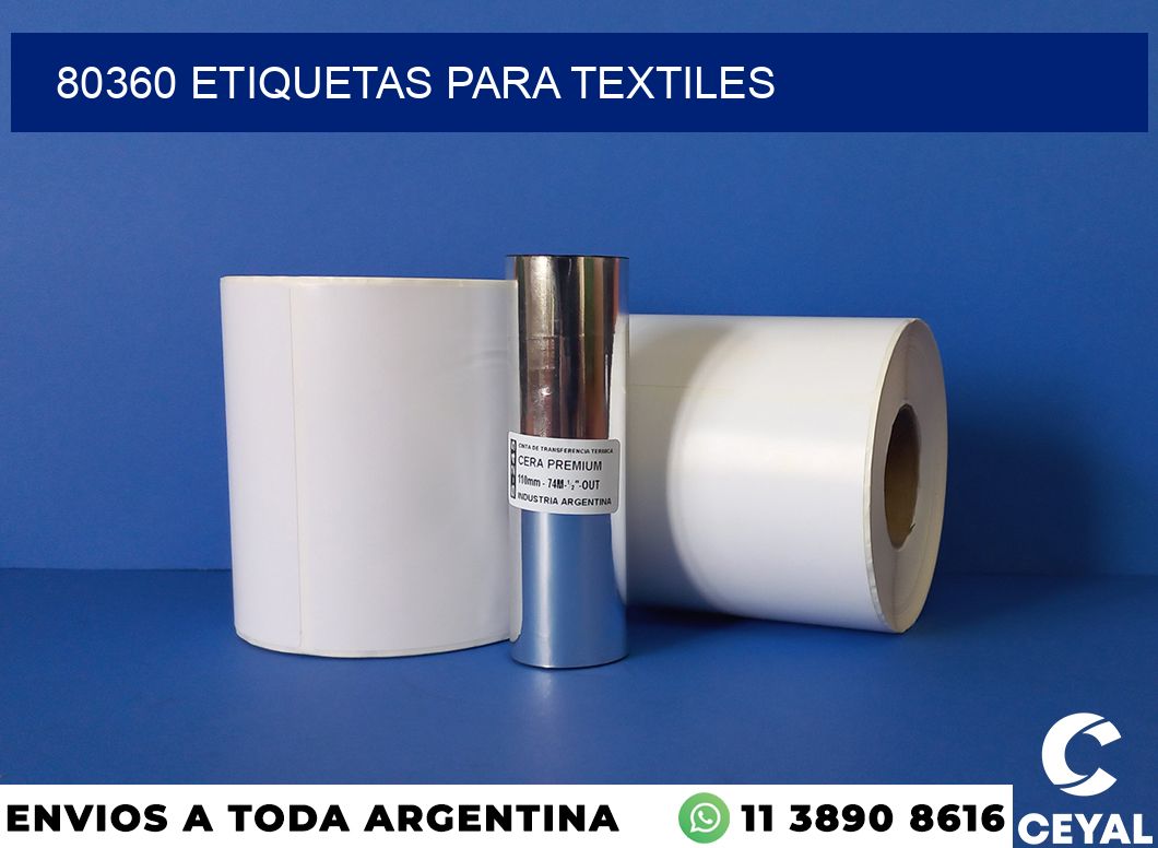 80360 etiquetas para textiles