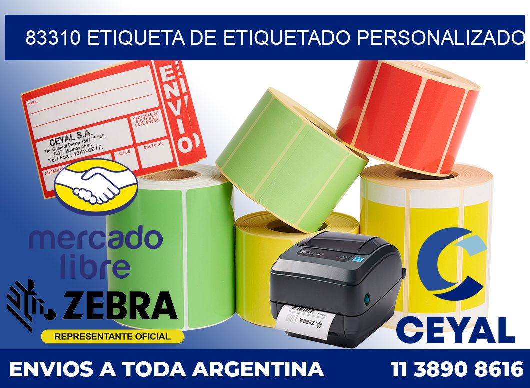 83310 Etiqueta de etiquetado personalizado