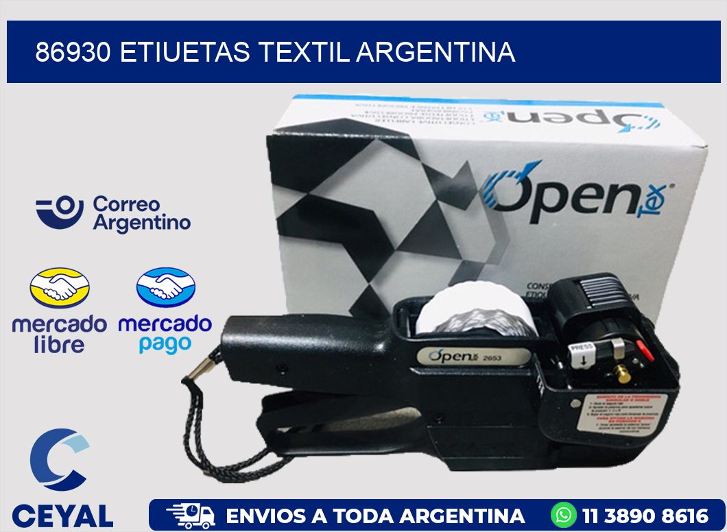 86930 etiuetas textil argentina