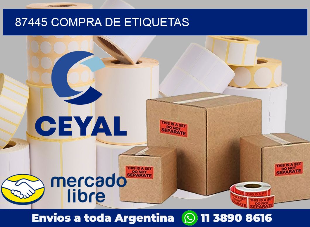 87445 Compra de etiquetas