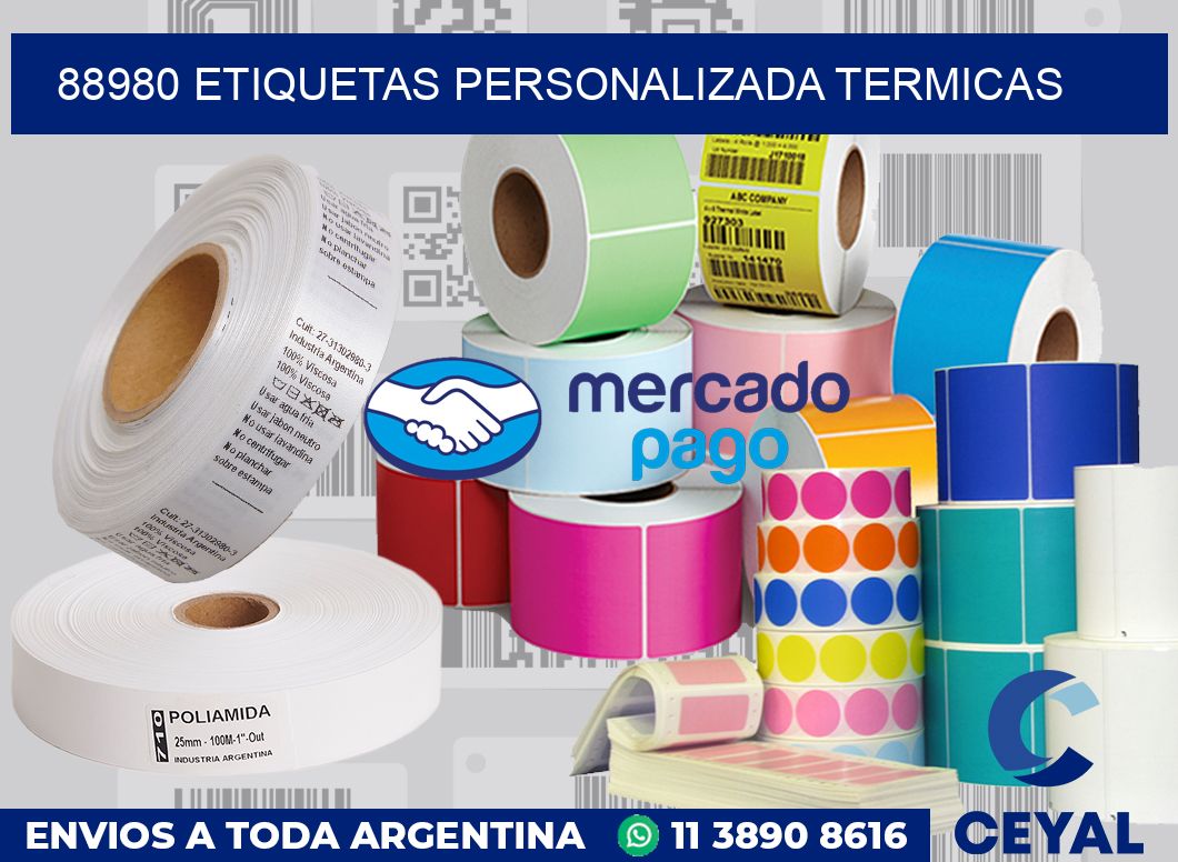 88980 etiquetas personalizada termicas
