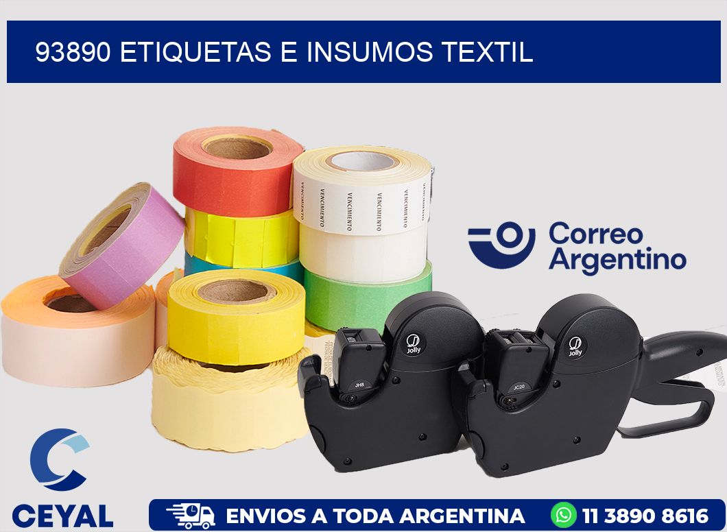 93890 etiquetas e insumos textil