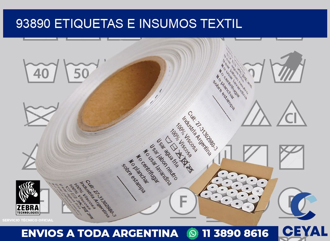 93890 etiquetas e insumos textil
