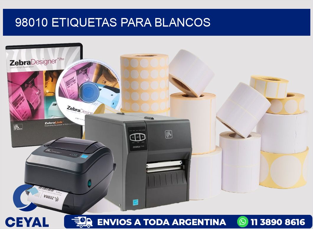 98010 Etiquetas para blancos