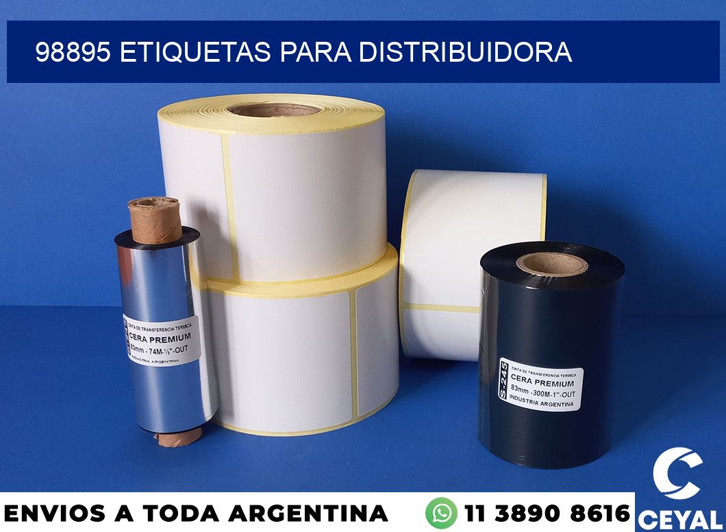 98895 etiquetas para distribuidora