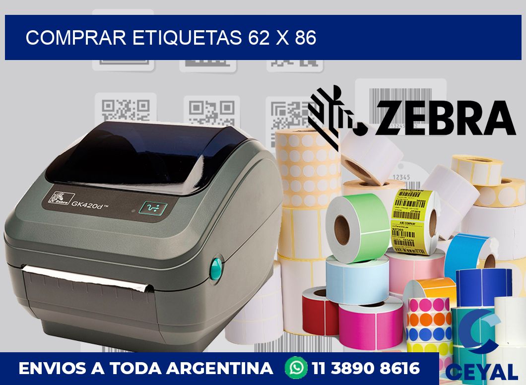 Comprar etiquetas 62 x 86
