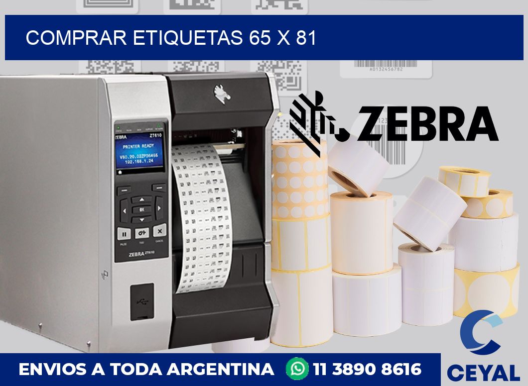 Comprar etiquetas 65 x 81