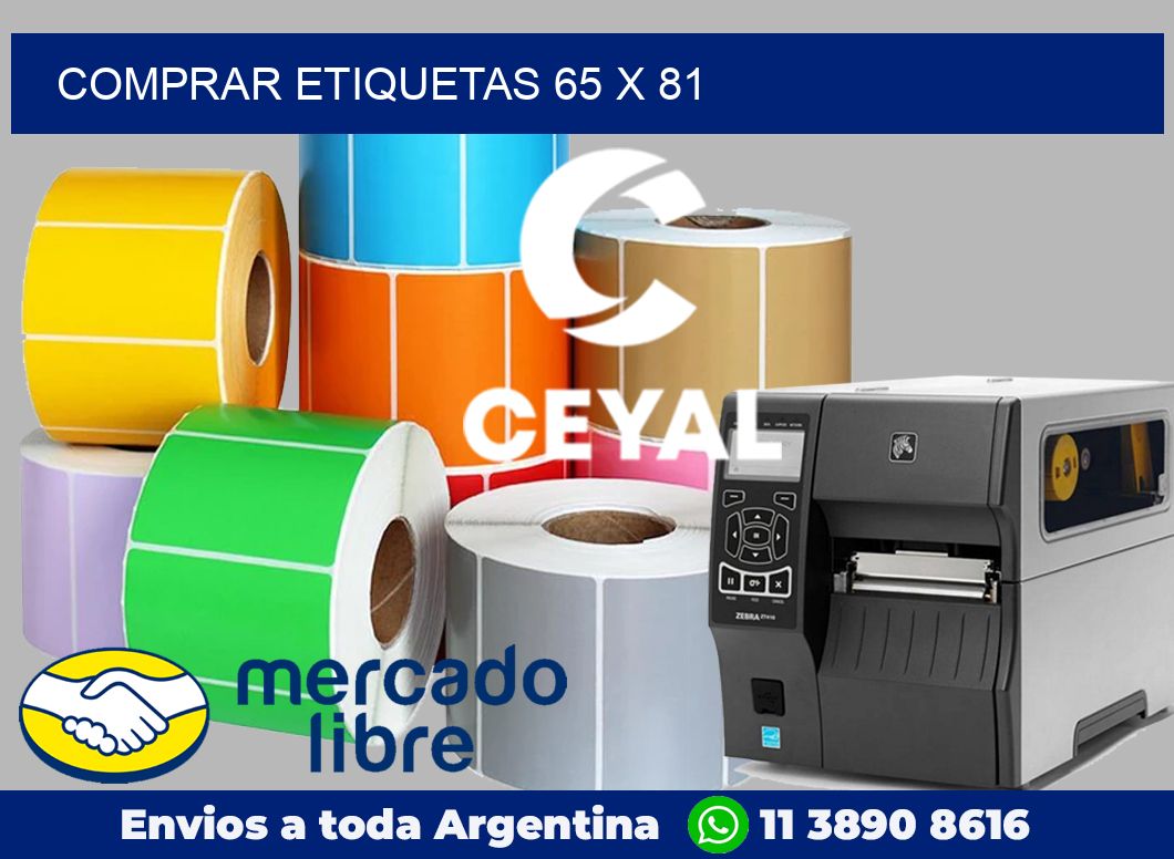 Comprar etiquetas 65 x 81