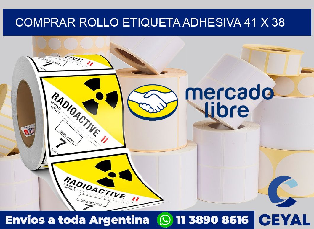 Comprar rollo etiqueta adhesiva 41 x 38