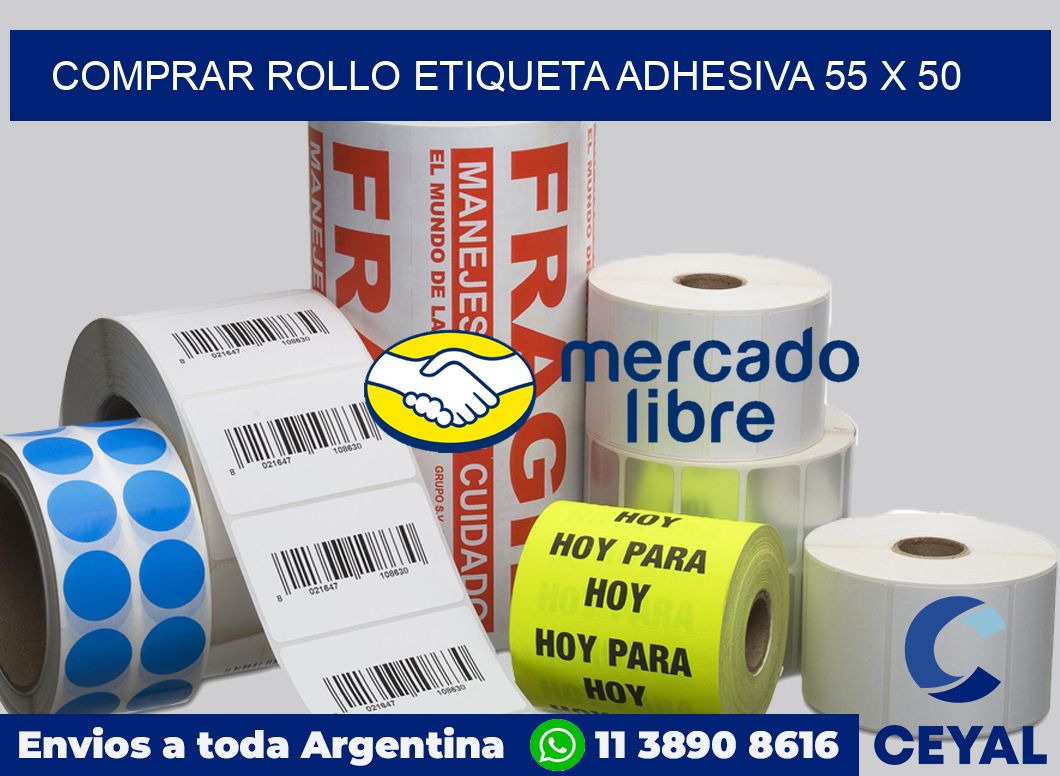 Comprar rollo etiqueta adhesiva 55 x 50