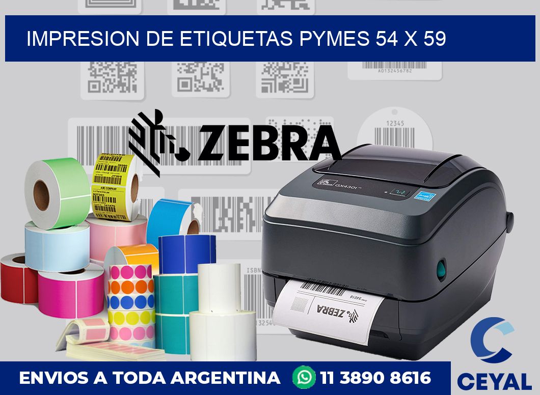 Impresion de etiquetas pymes 54 x 59