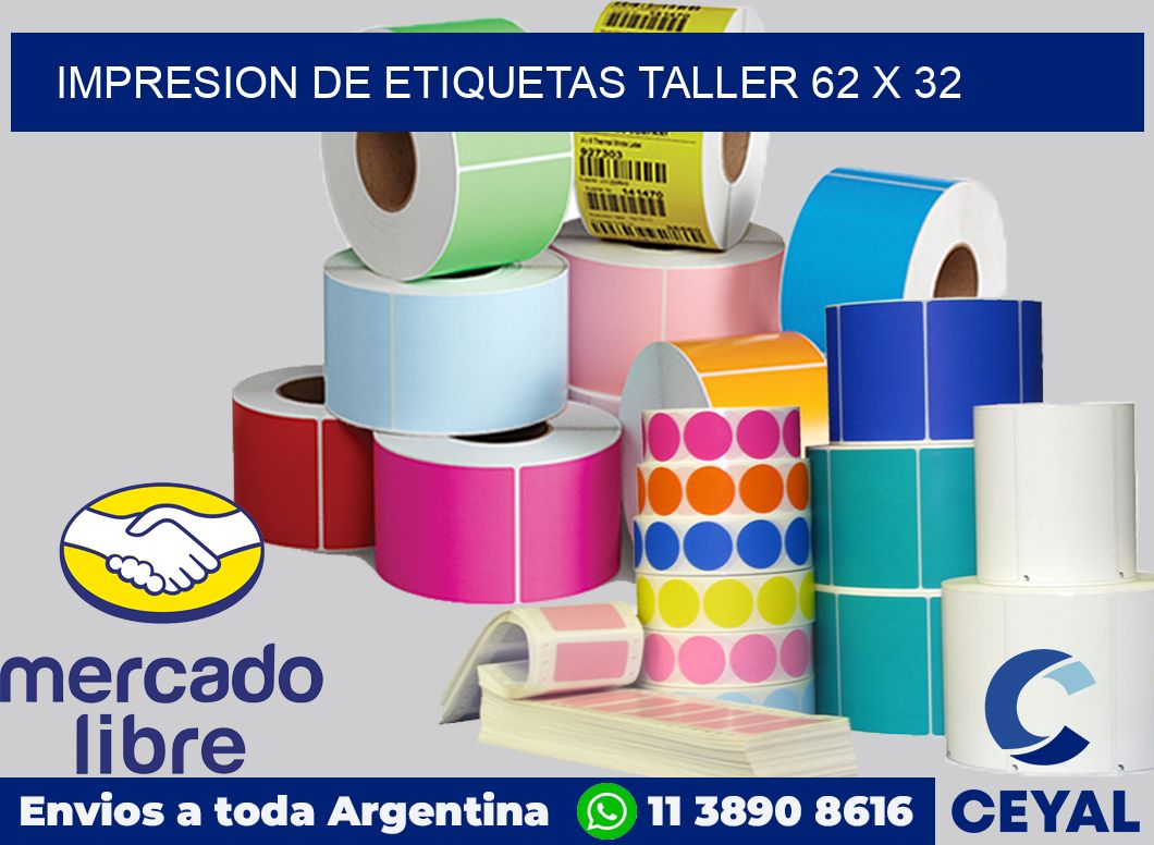 Impresion de etiquetas taller 62 x 32