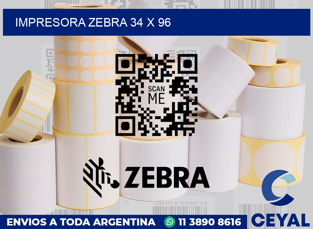 Impresora Zebra 34 x 96