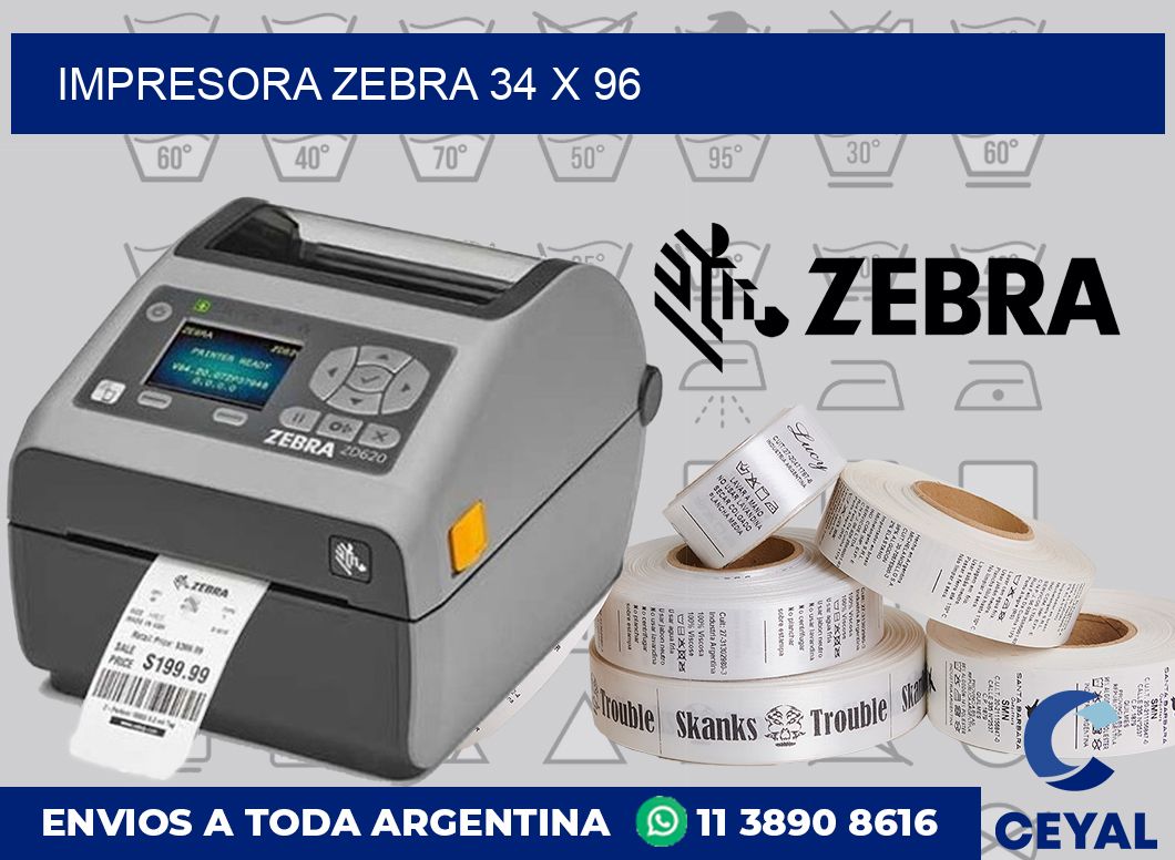Impresora Zebra 34 x 96