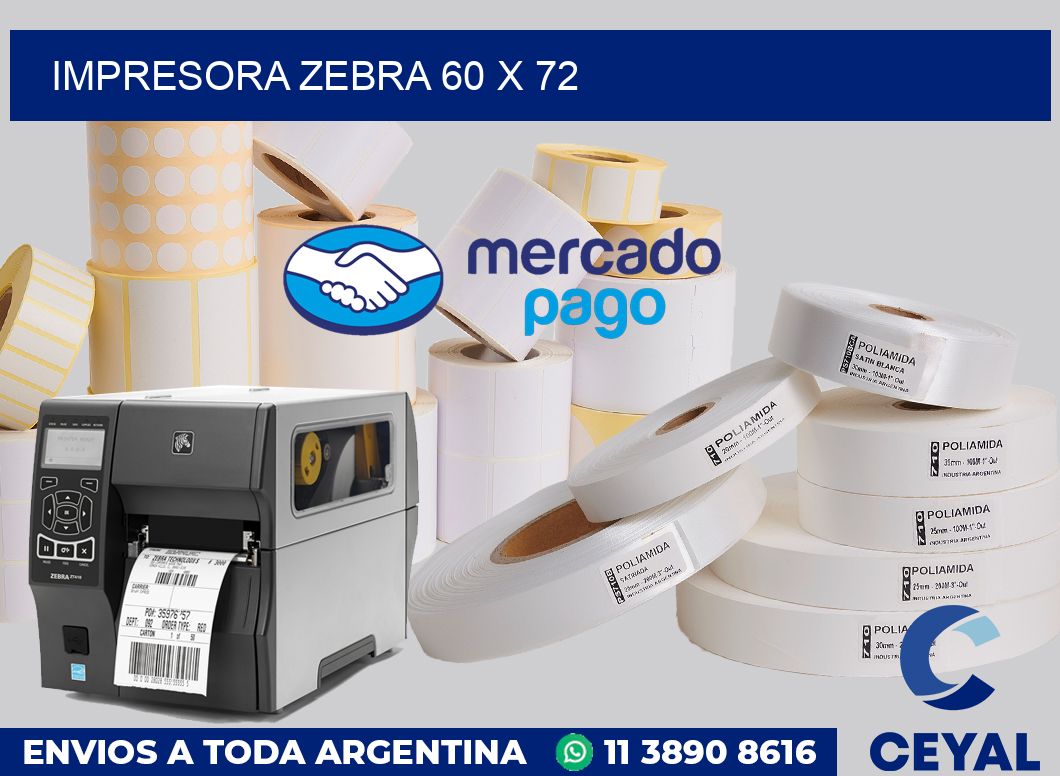 Impresora Zebra 60 x 72