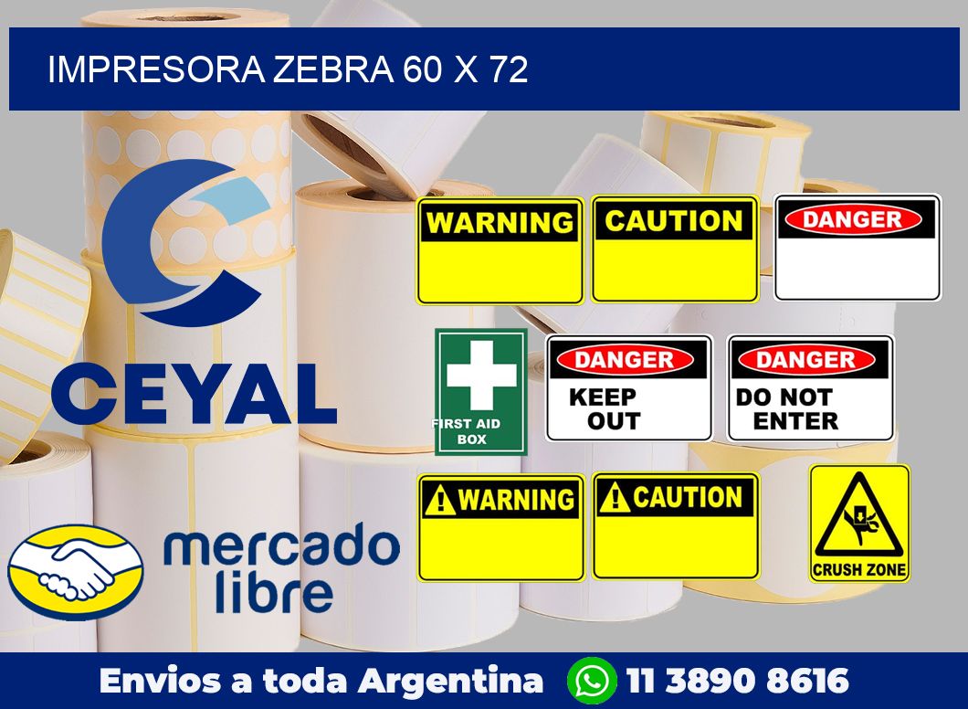 Impresora Zebra 60 x 72