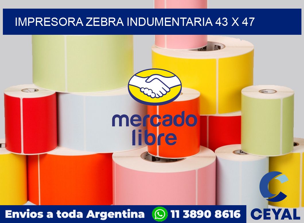 Impresora Zebra indumentaria 43 x 47