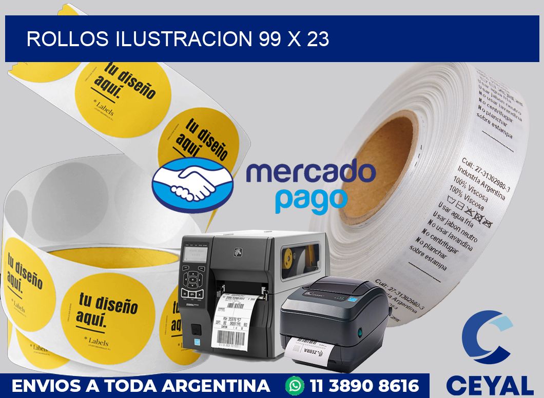 Rollos ilustracion 99 x 23