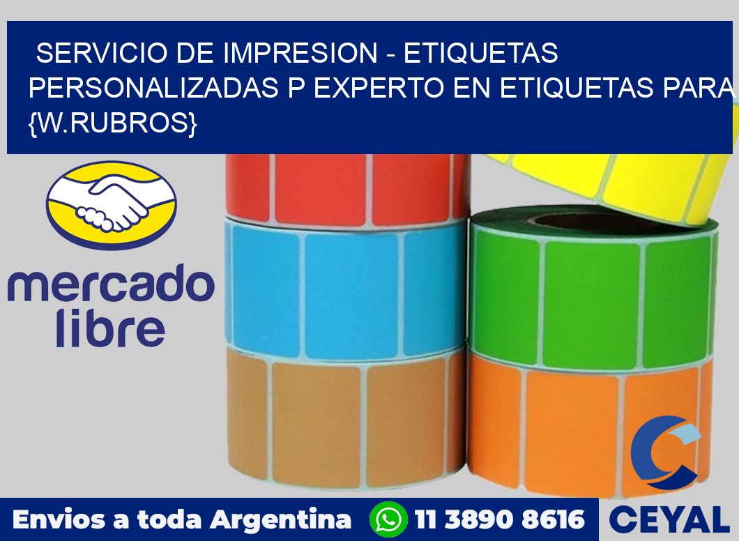 Servicio de impresion - Etiquetas personalizadas p Experto en etiquetas para Alimento para mascotas