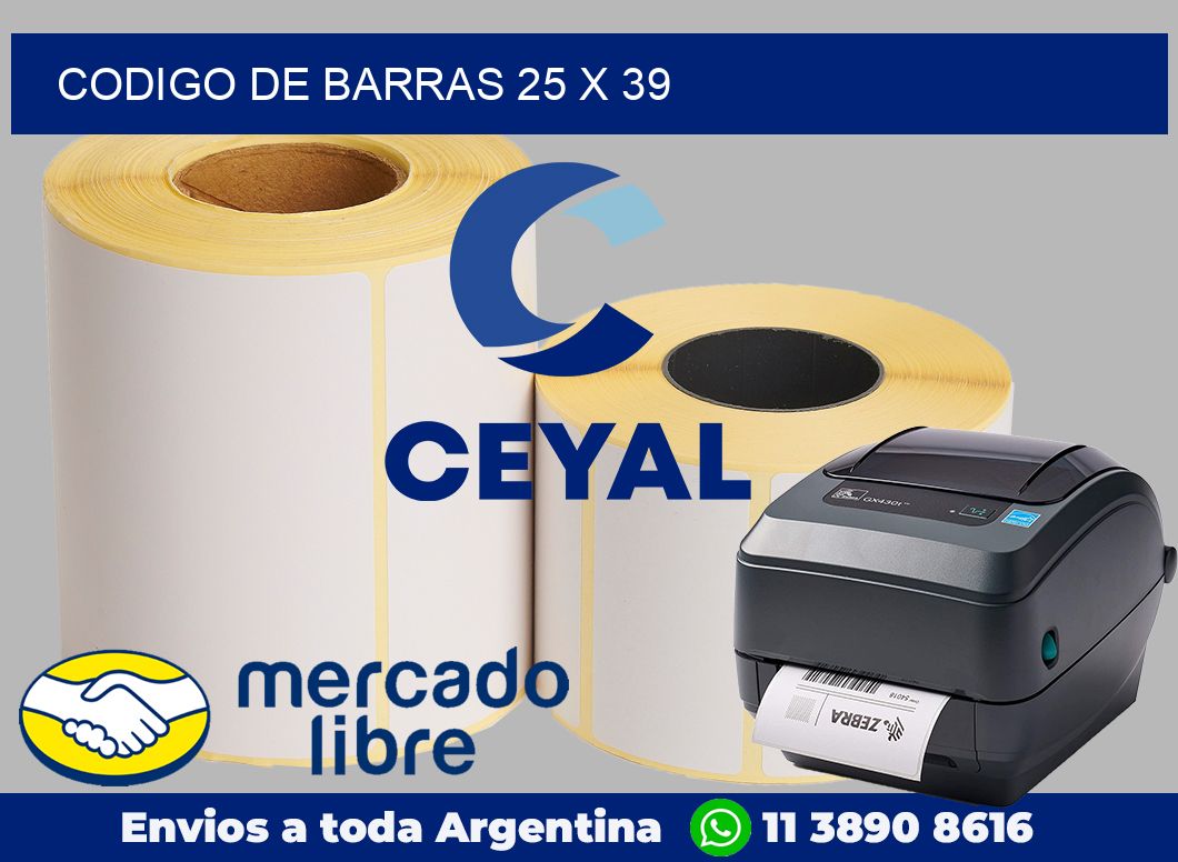 codigo de barras 25 x 39