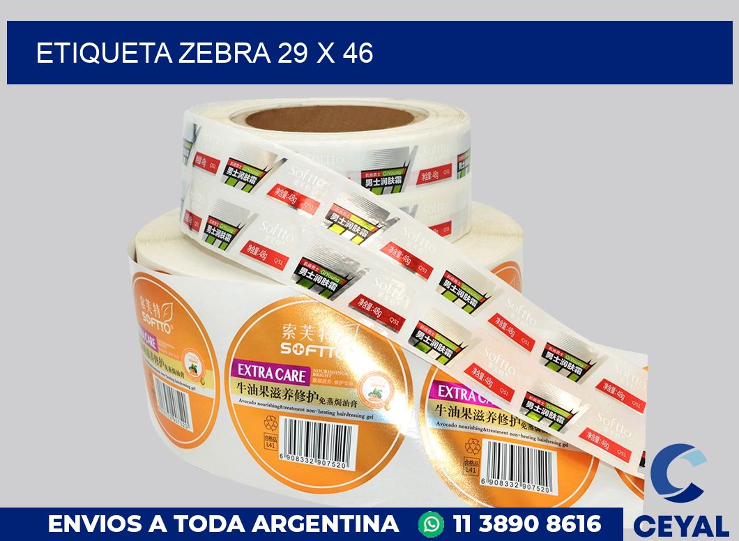 etiqueta zebra 29 x 46