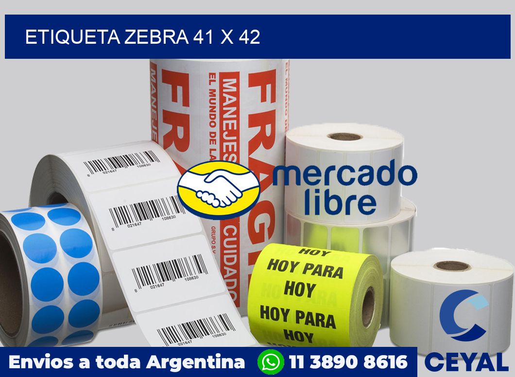 etiqueta zebra 41 x 42