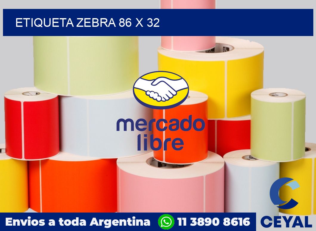 etiqueta zebra 86 x 32