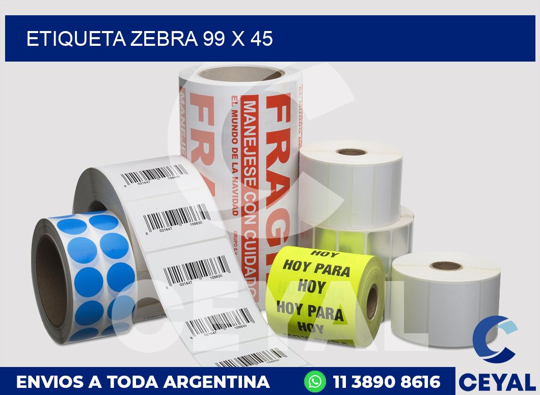 etiqueta zebra 99 x 45